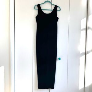 Danielle Casey Black Velvet Sleeveless Maxi Dress Size Small